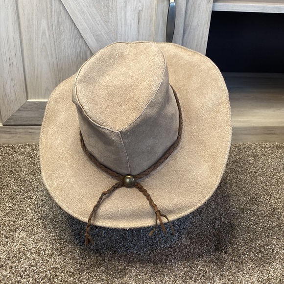 Kodiak Sueded Leather Hat Indiana Jones Western Outdoor - Picture 4 of 8